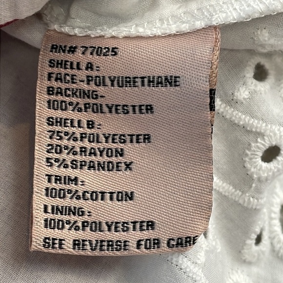 Disney G Giuliana Alice Through The Looking Glass Faux Leather Eyelet Lace Top - Picture 7 of 7